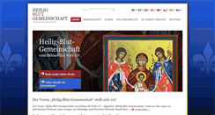 Desktop Screenshot of heilig-blut.com