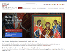 Tablet Screenshot of heilig-blut.com